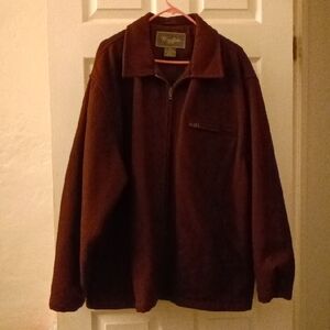 Burgundy Half-Zip Pullover with Chest Pocket